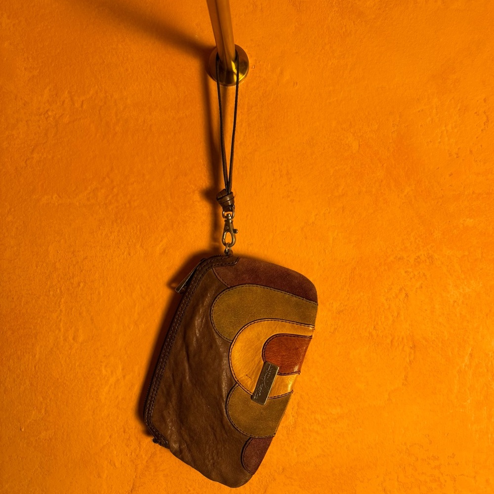 Fossil Fifty Four Patchwork Leather Wristlet – Y2… - image 1